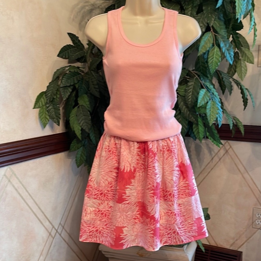 GAP PINK FLORAL SKIRT & TANK